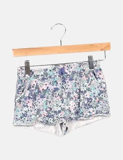 H&M Bermuda multicolor estampado floral