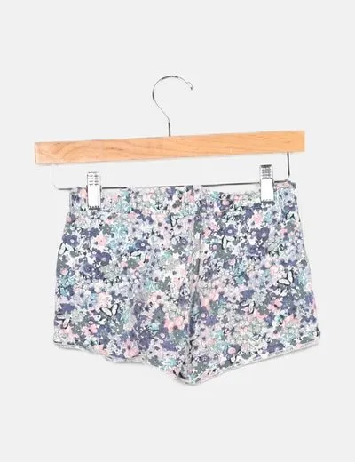 H&M Bermuda multicolor estampado floral