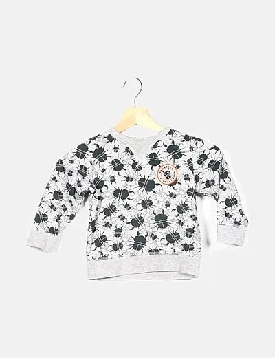 H&M Jersey bicolor estampado animal