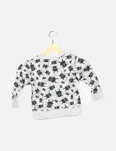 H&M Jersey bicolor estampado animal