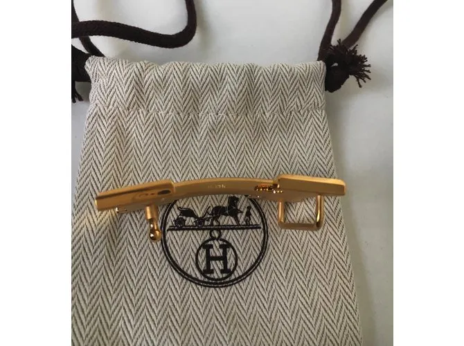 Hebilla de cinturón Hermès Constance en metal dorado brillante., ¡Nueva condición! 