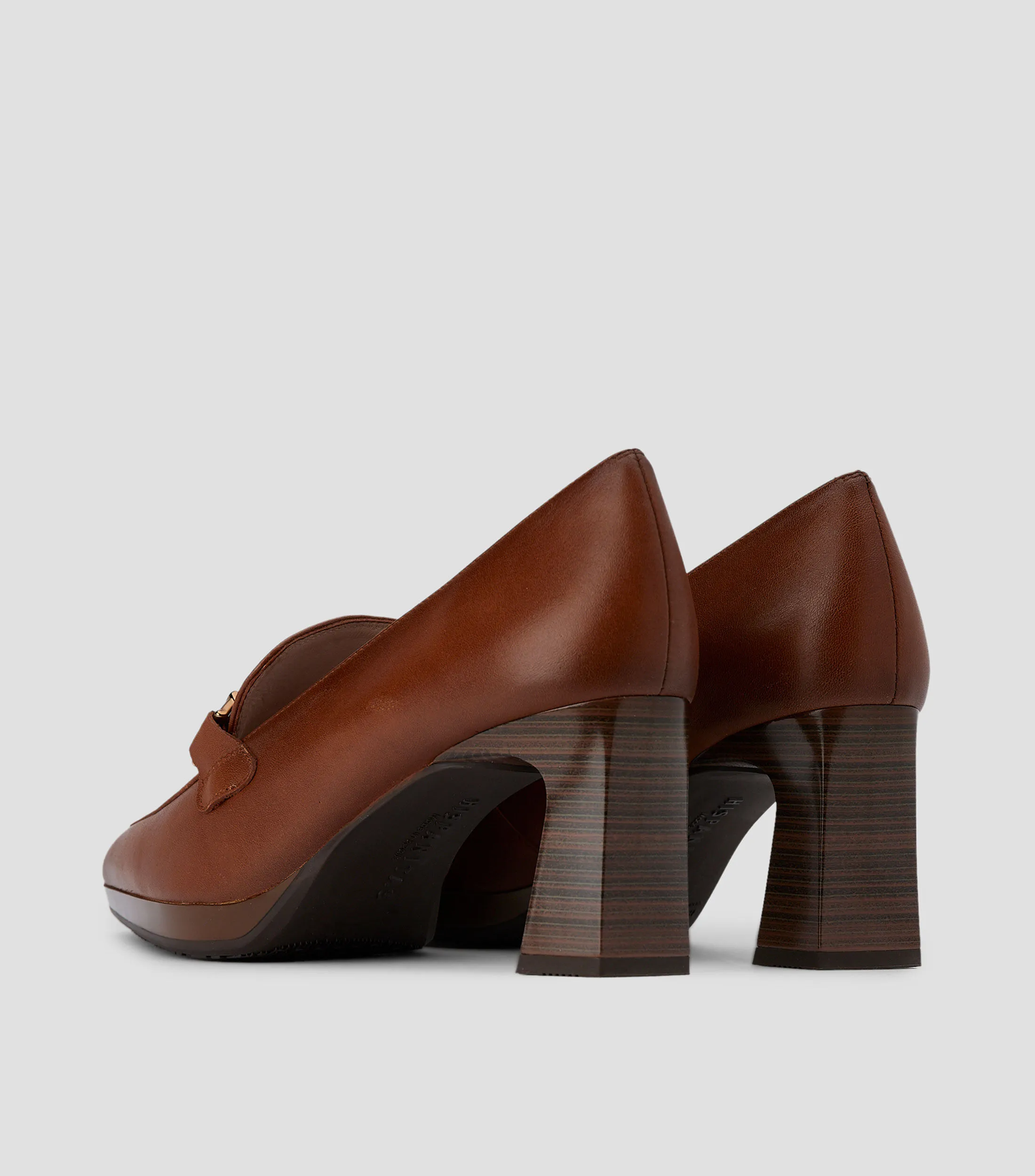 Hispanitas Zapatos Casuales Slip on en piel con tacón Mujer