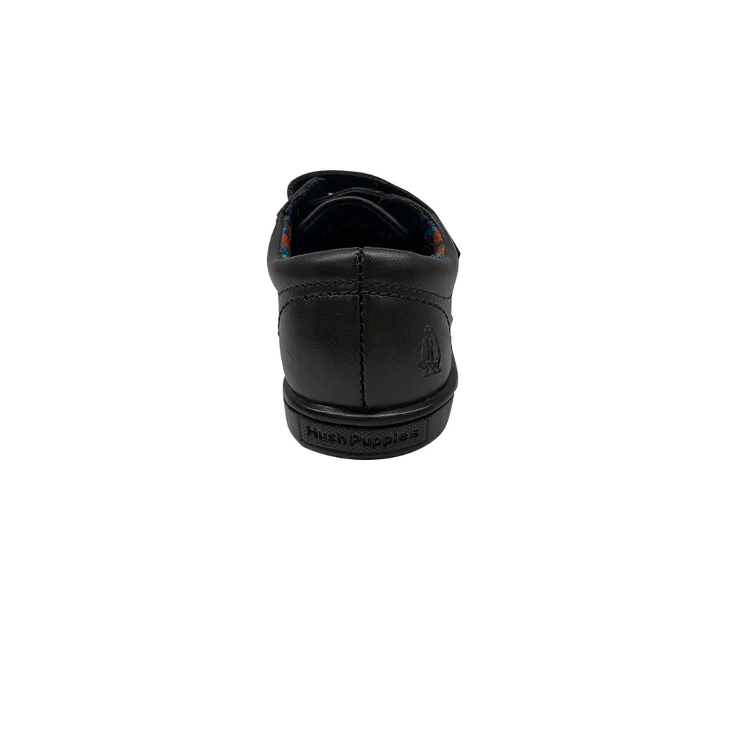 HUSH PUPPIES Zapatos escolares Edo velcro negro para Niños