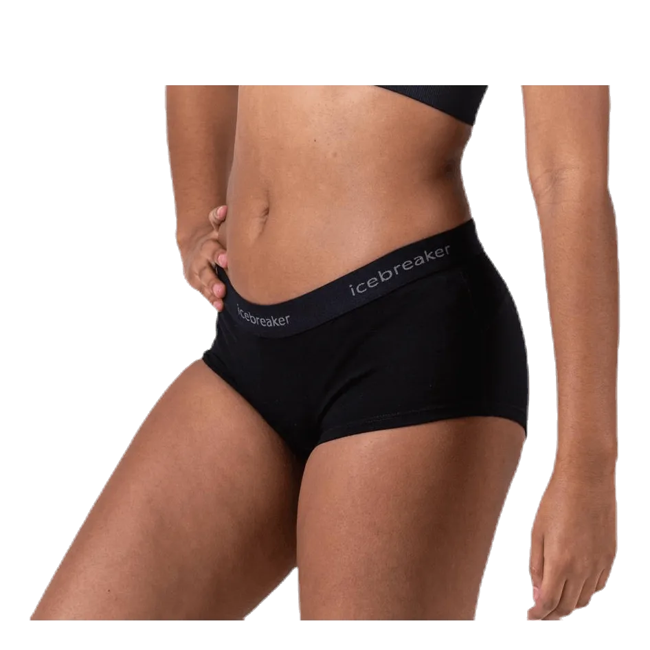 Icebreaker 200 Oasis Boy shorts Black