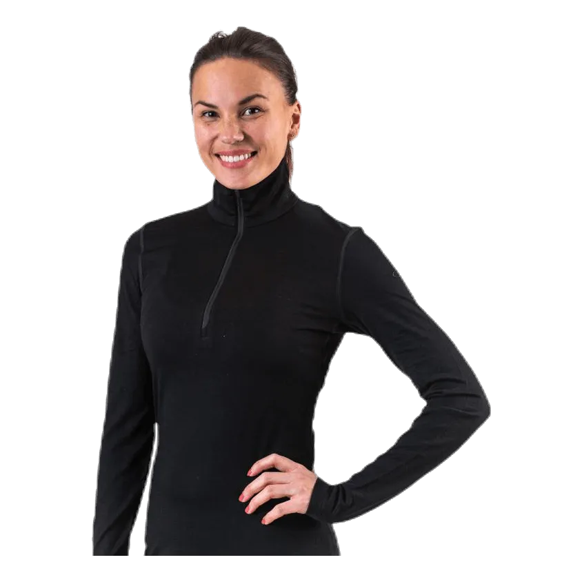 Icebreaker 200 Oasis LS Half Zip Black