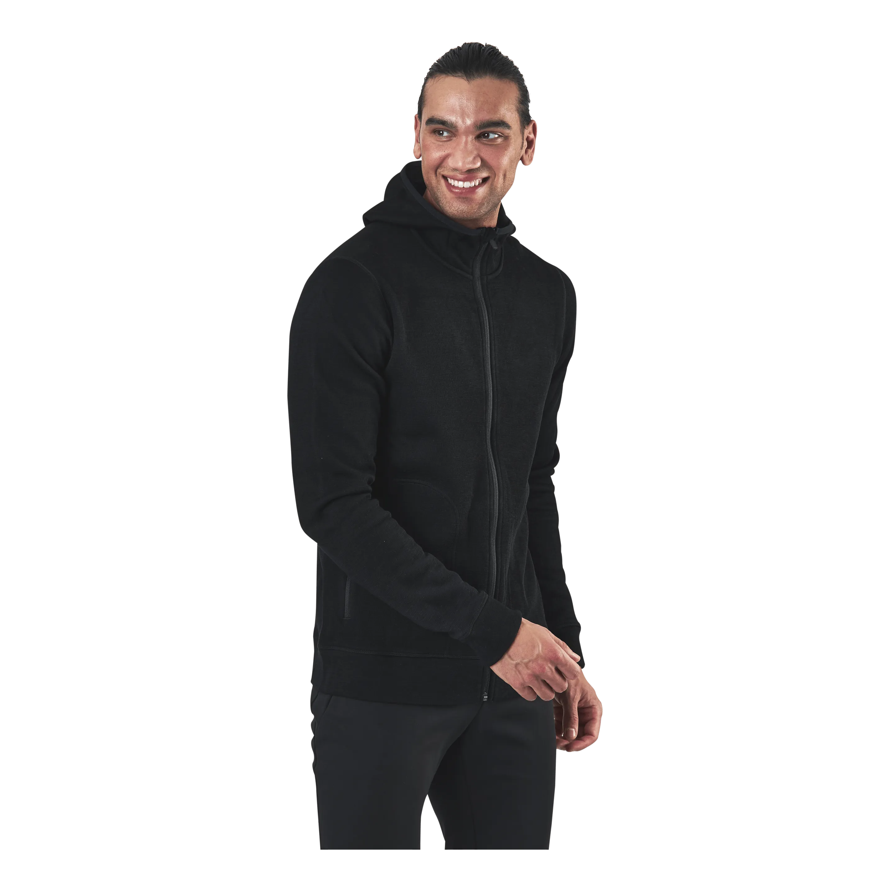 Icebreaker Elemental LS Zip Hood Black