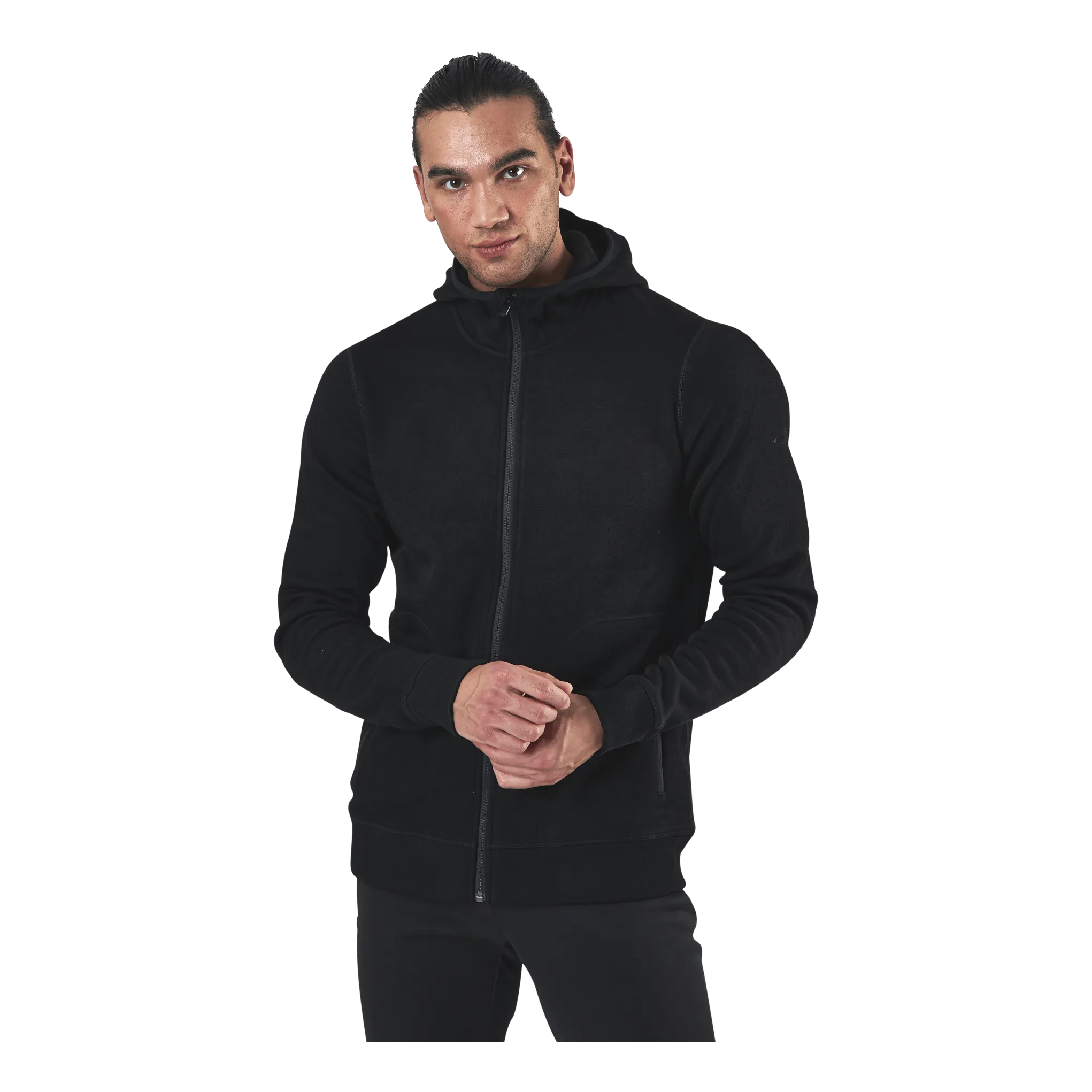 Icebreaker Elemental LS Zip Hood Black
