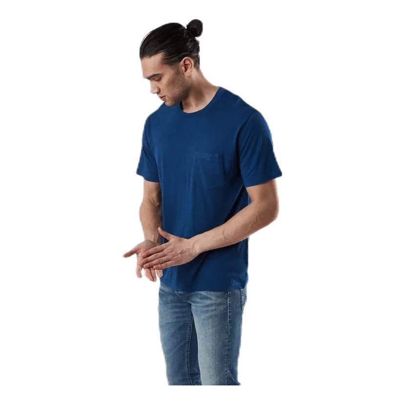 Icebreaker Nature Dye Drayden SS Pocket Crewe Blue