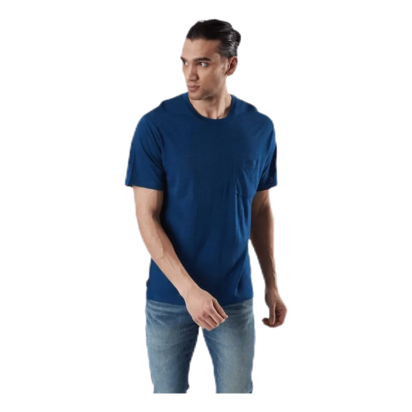 Icebreaker Nature Dye Drayden SS Pocket Crewe Blue