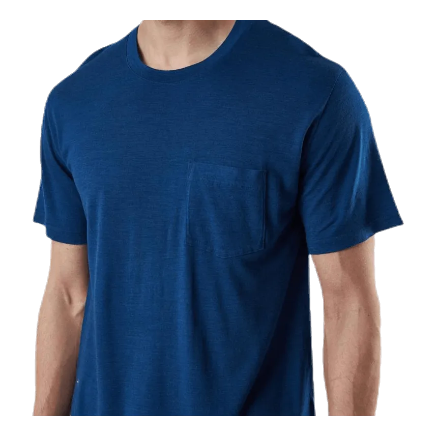 Icebreaker Nature Dye Drayden SS Pocket Crewe Blue