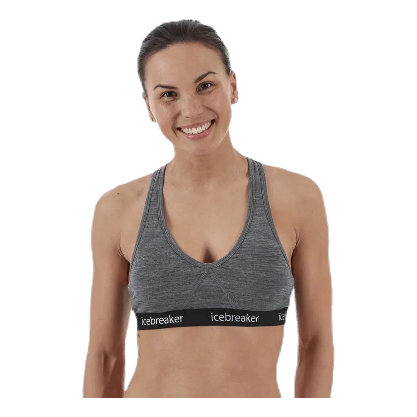 Icebreaker Sprite Racerback Bra Grey