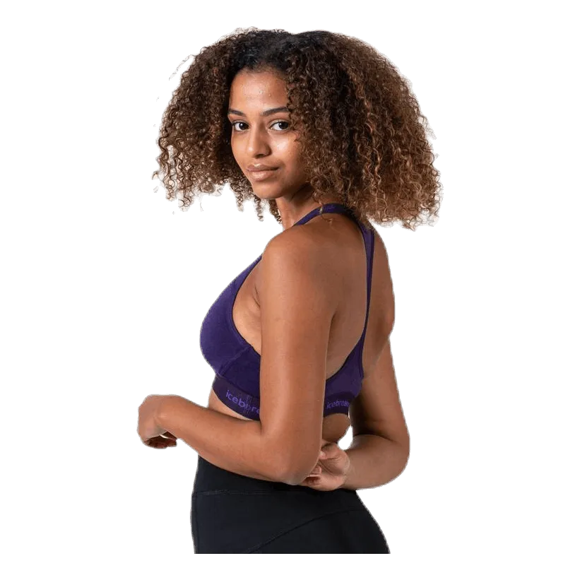 Icebreaker Sprite Racerback Bra Purple