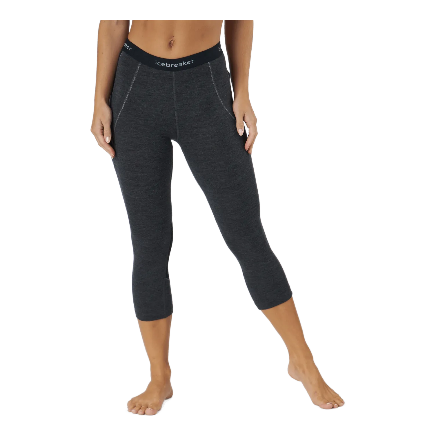 Icebreaker W 260 Zone Legless Jet Hthr/black