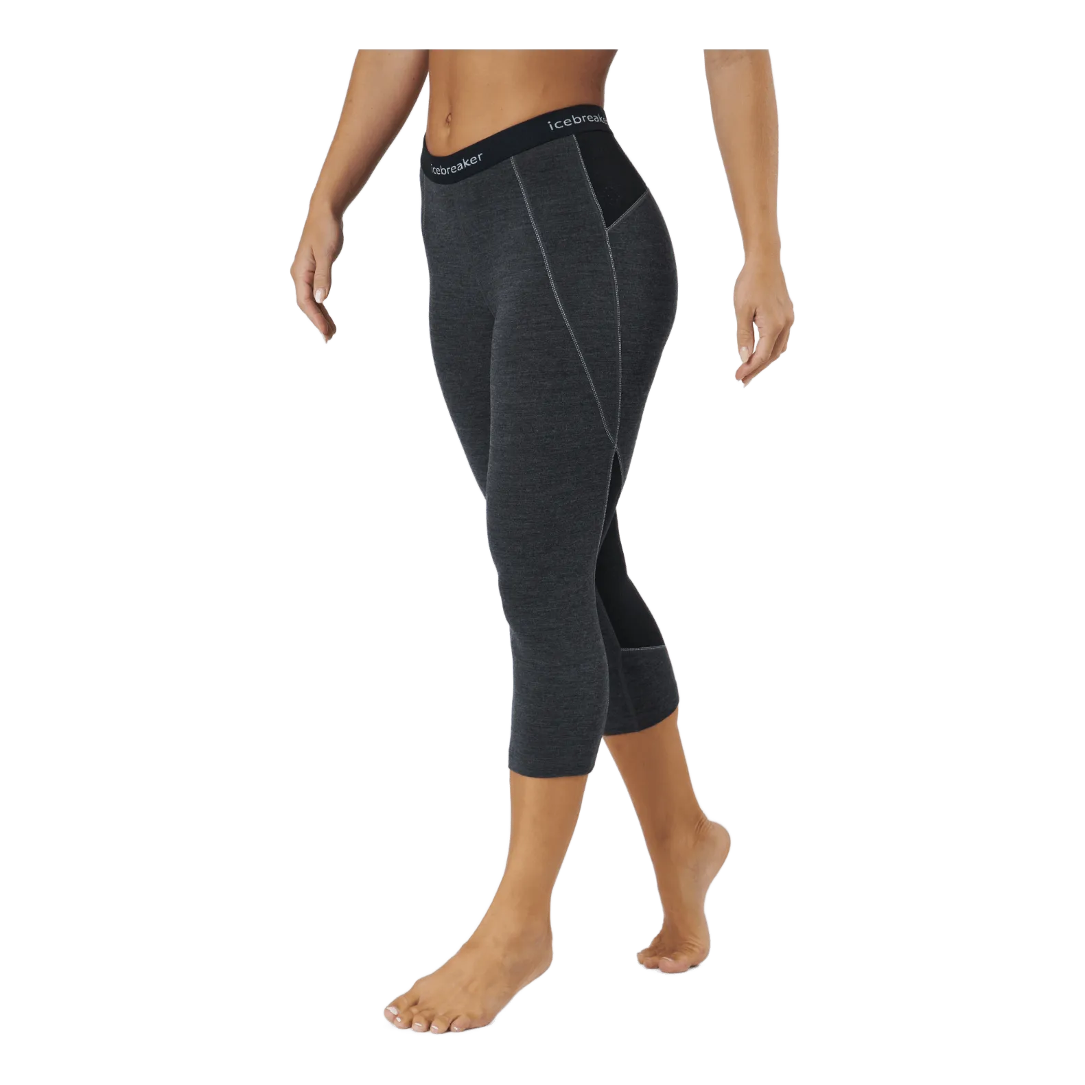 Icebreaker W 260 Zone Legless Jet Hthr/black
