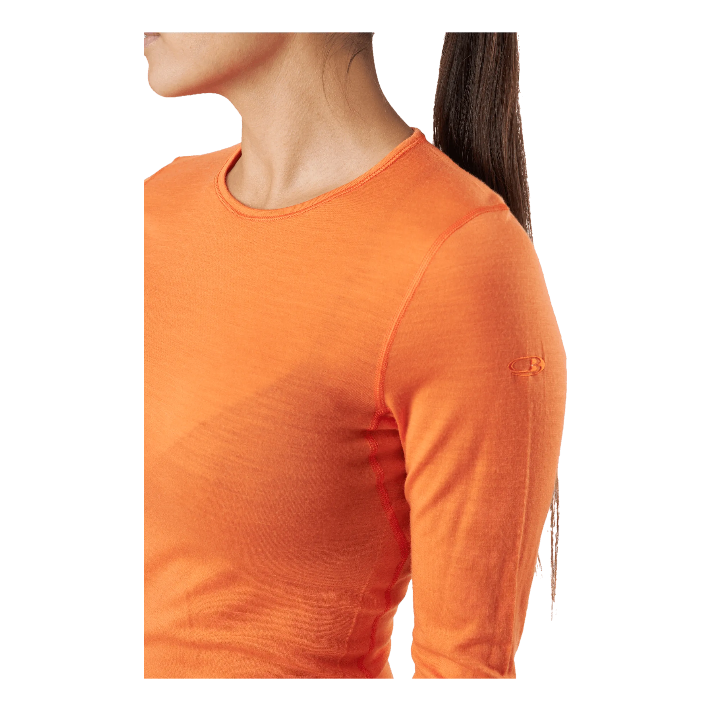 Icebreaker Women 200 Oasis Ls Crewe Flash