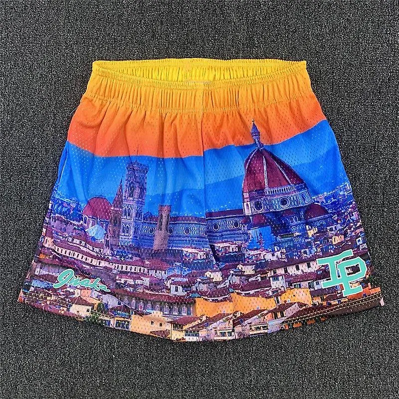 Inaka Power Shorts Hombre Clásico Gimnasio Baloncesto Entrenamiento Mujer Pantalones Cortos de Malla Una Capa Inaka Shorts F