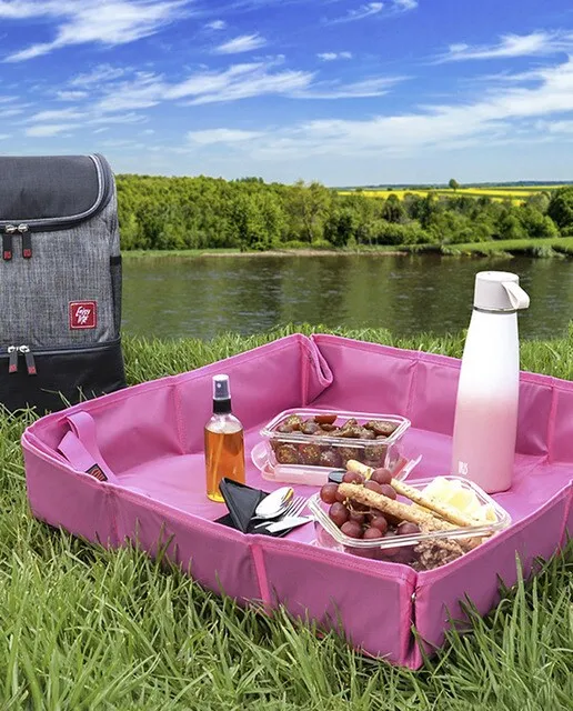 Iris Mantel picnic rosa grande