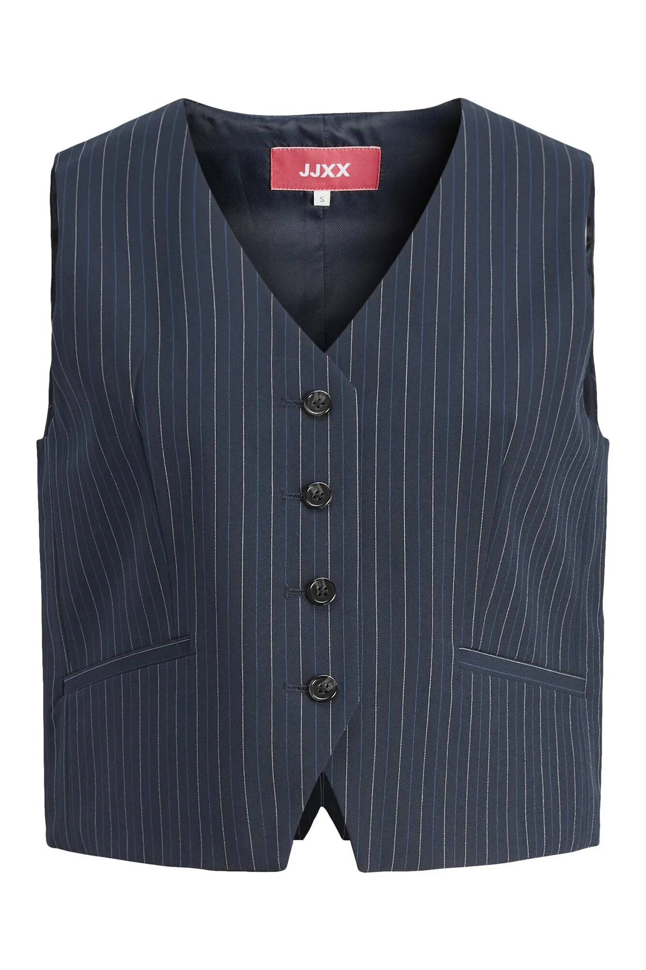Jack & Jones Chaleco corto de rayas de mujer