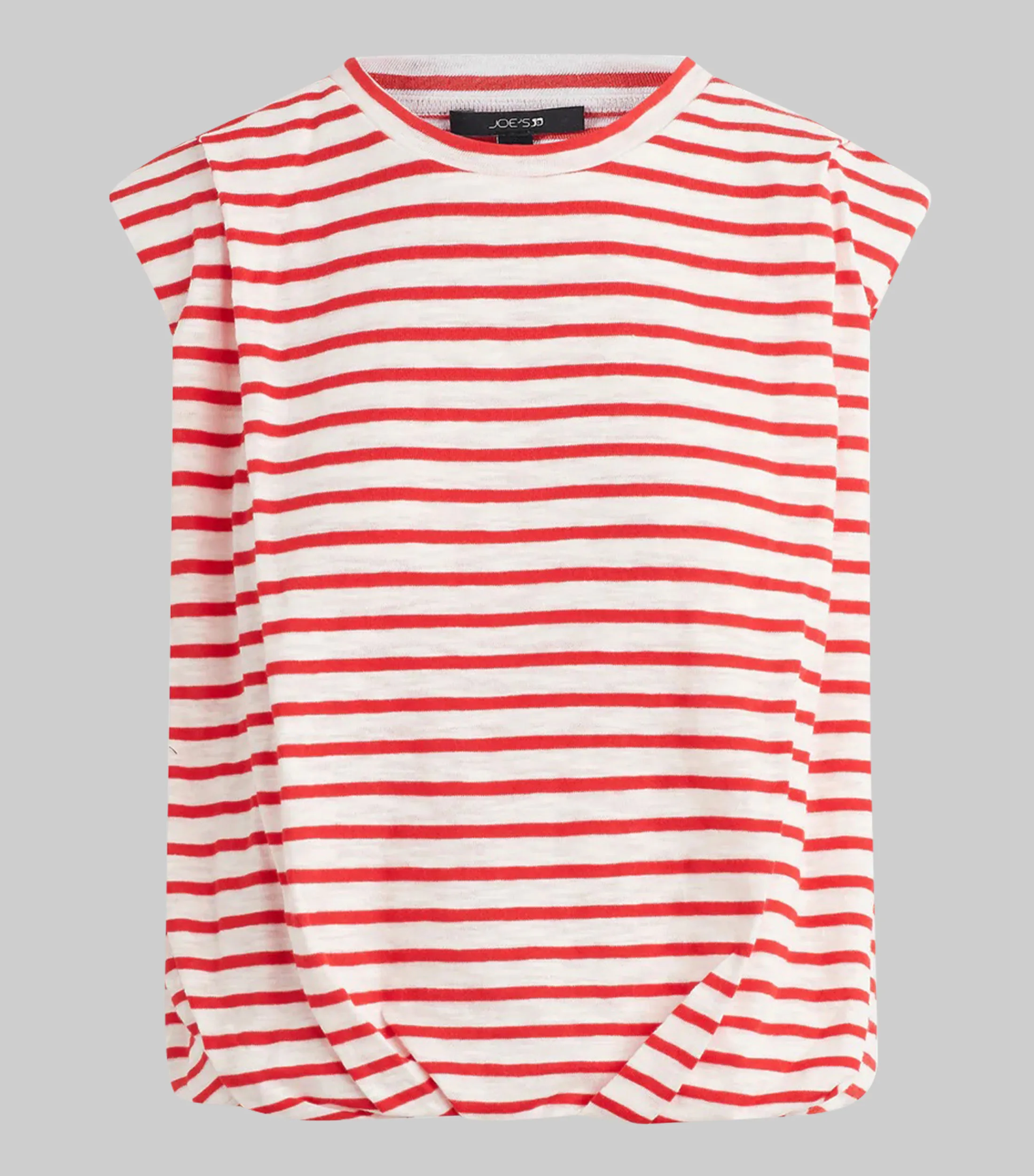Joe's Playera cuello redondo sin mangas con rayas Mujer