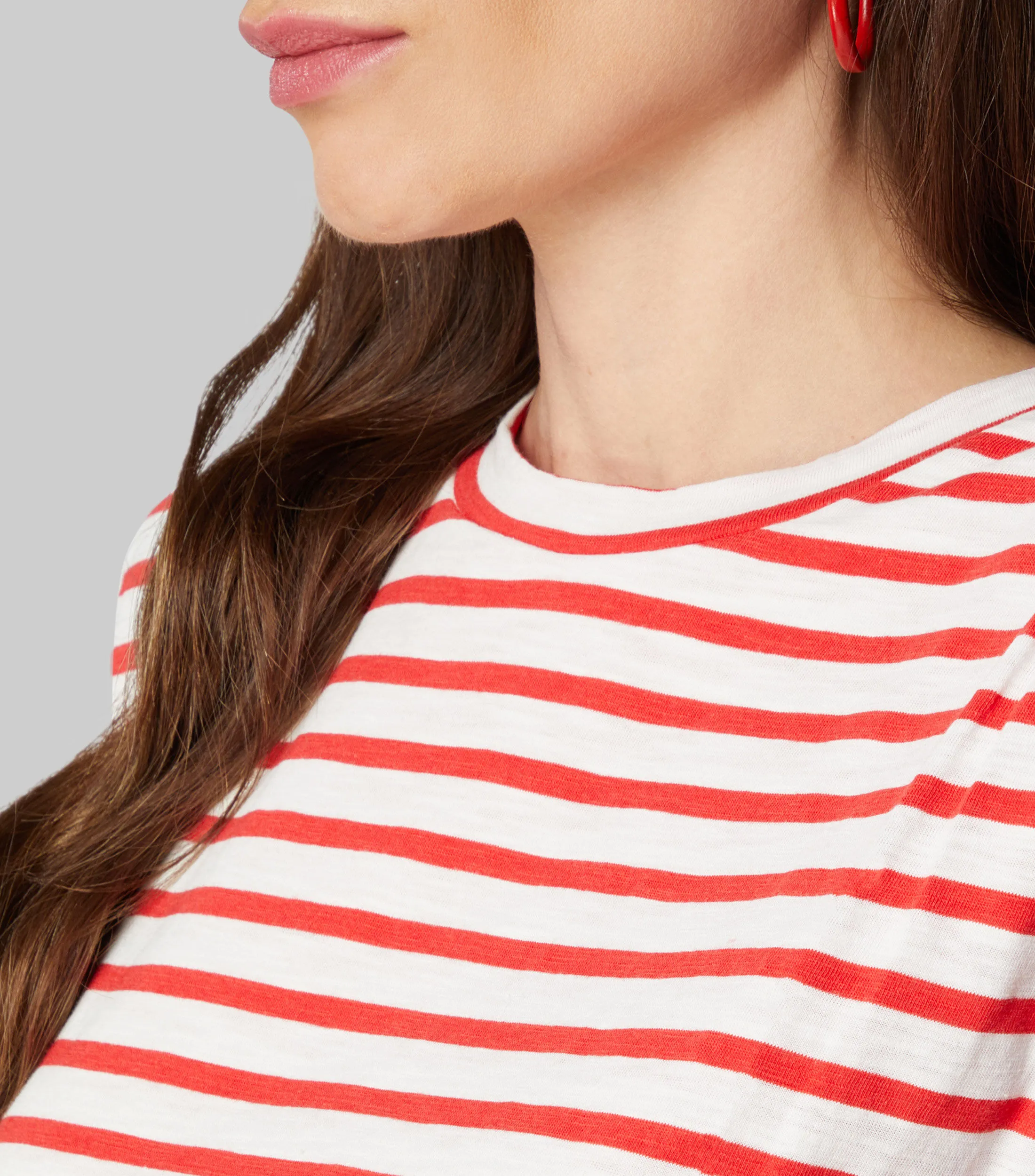 Joe's Playera cuello redondo sin mangas con rayas Mujer