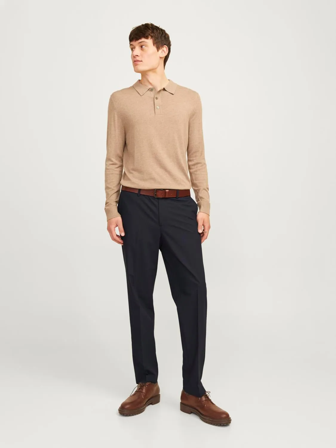 JPRBUSHWICK Pantalones de vestir Corte regular | Azul oscuro | Jack & Jones®