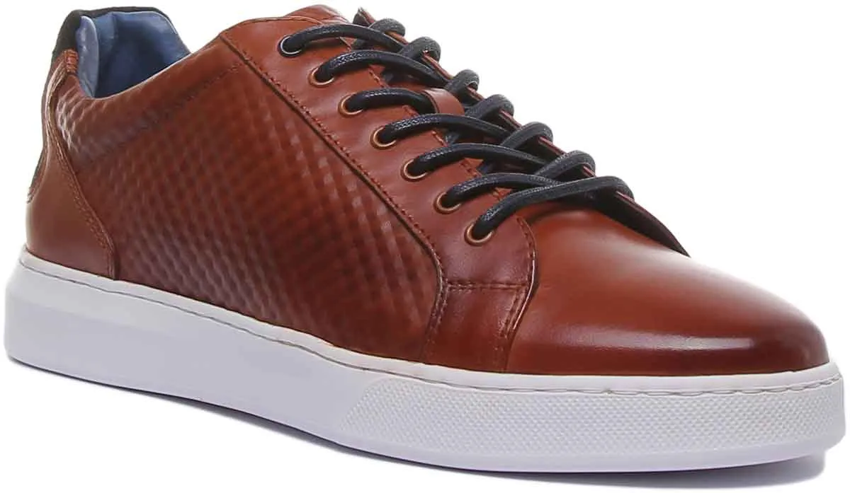 JUSTINREESS Prince Zapatos de piel para hombre en blanco