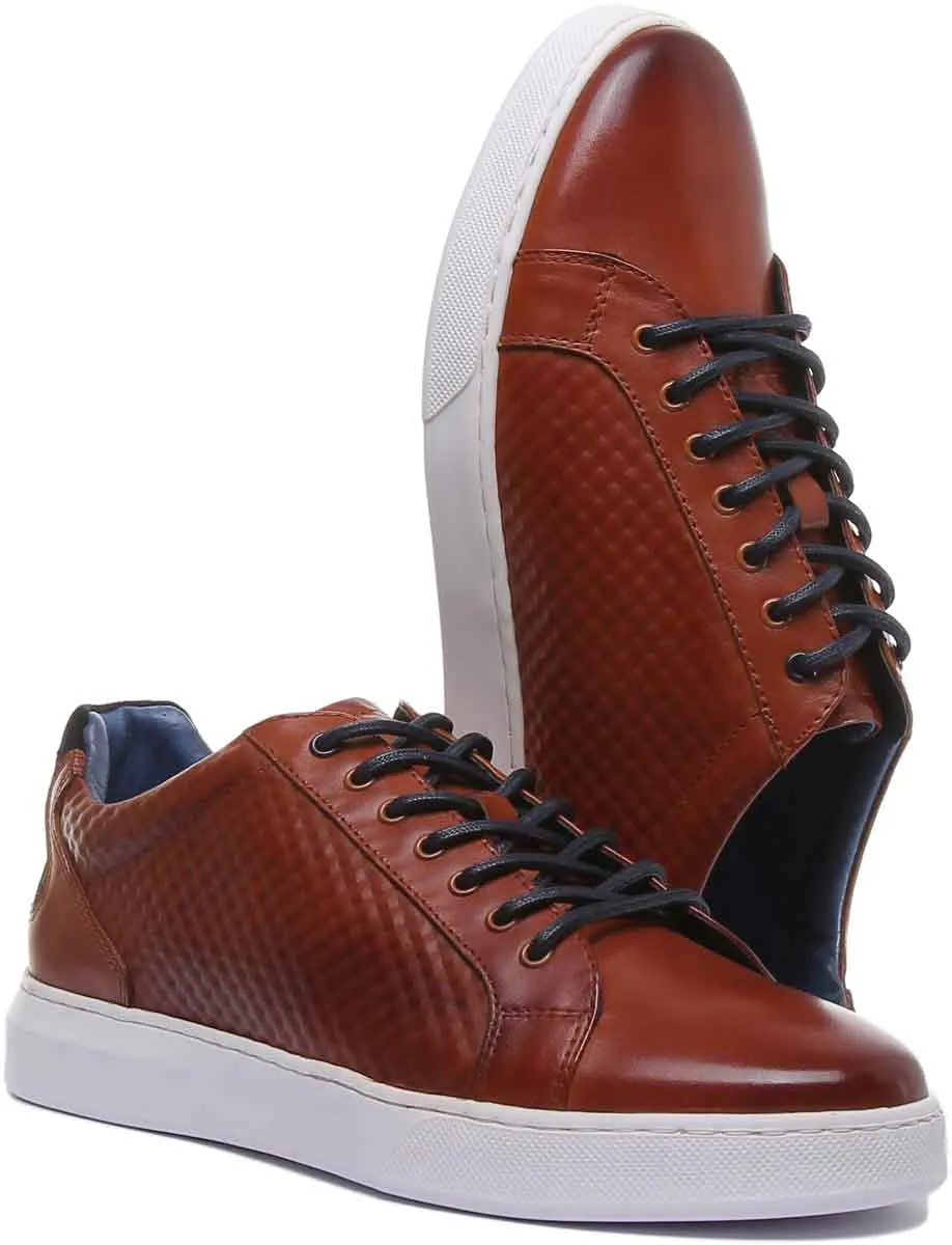 JUSTINREESS Prince Zapatos de piel para hombre en blanco