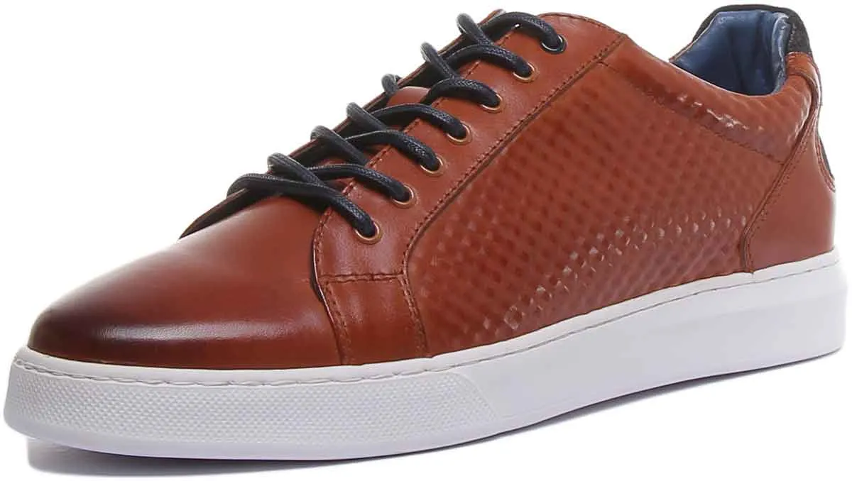 JUSTINREESS Prince Zapatos de piel para hombre en blanco