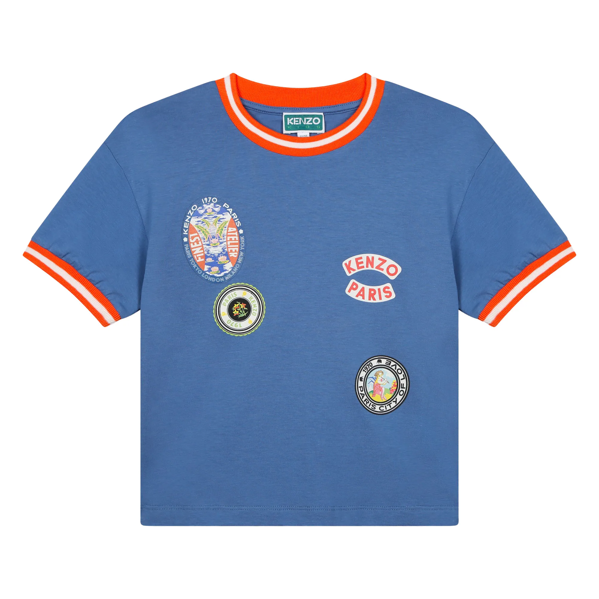 KENZO KIDS Camiseta bordados a contraste