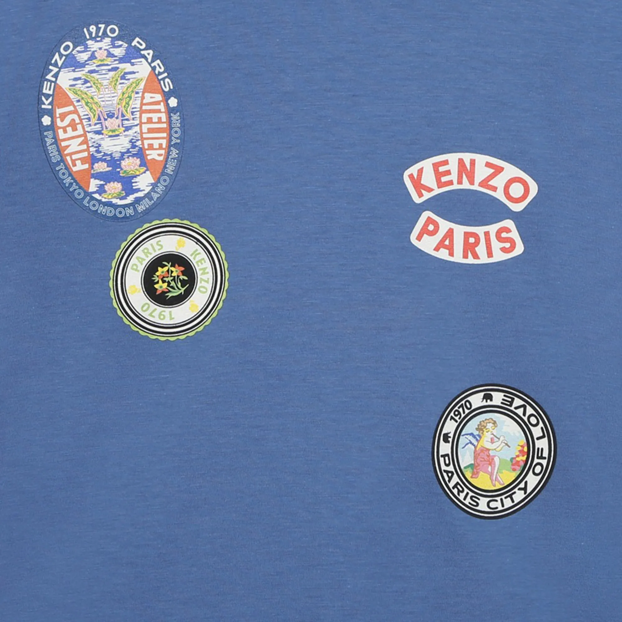 KENZO KIDS Camiseta bordados a contraste