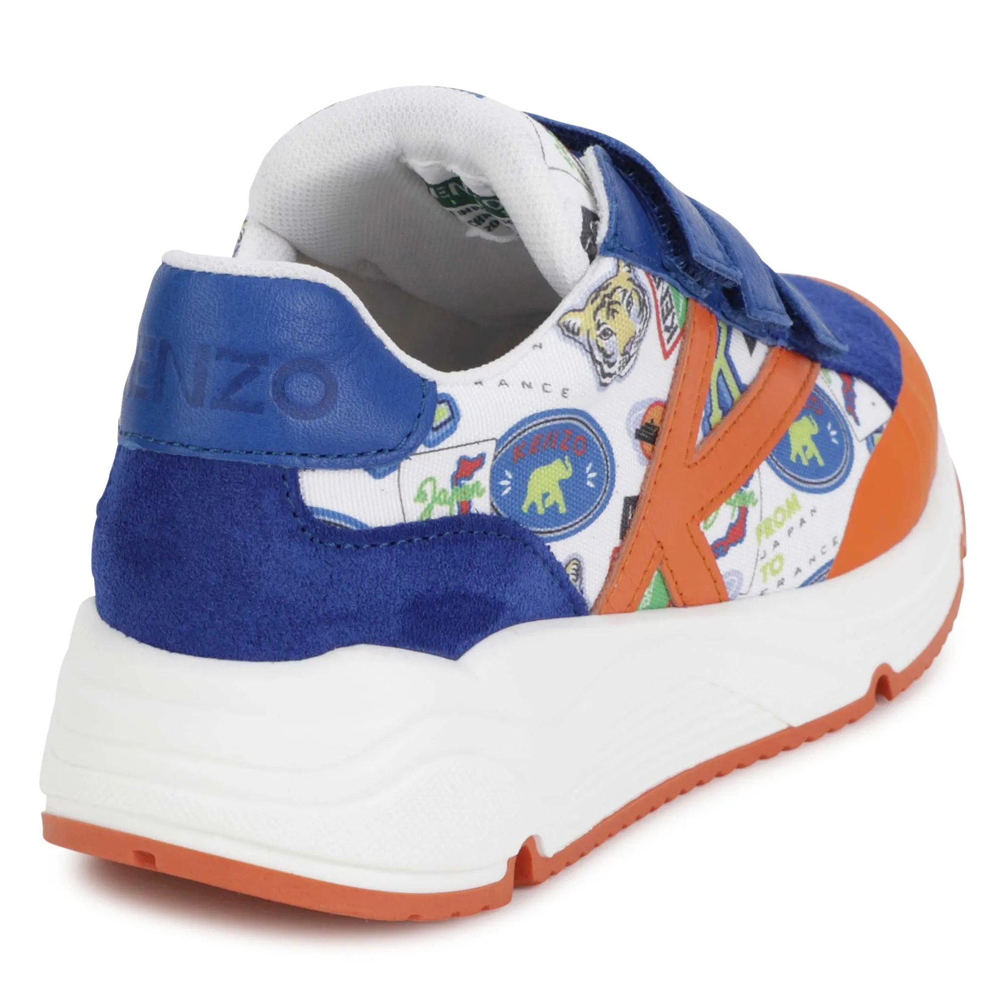 KENZO KIDS Deportivas de piel y velcro