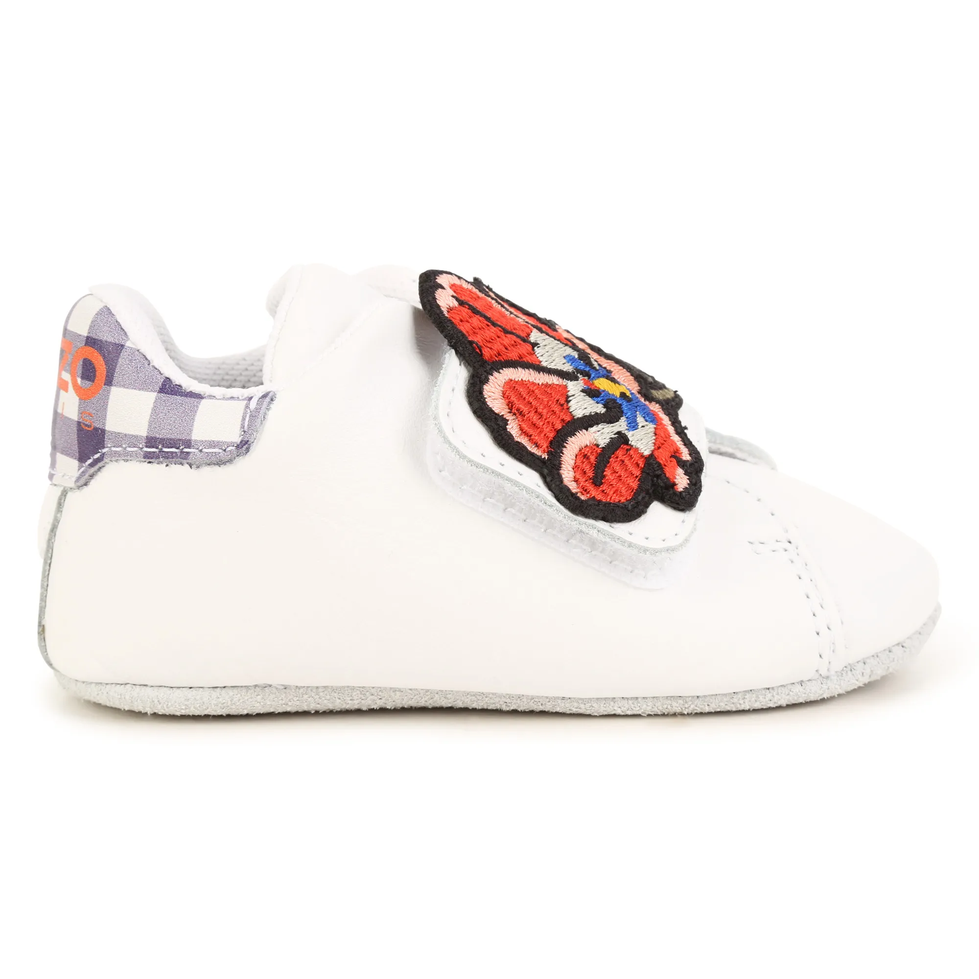 KENZO KIDS Patucos de cuero con velcro