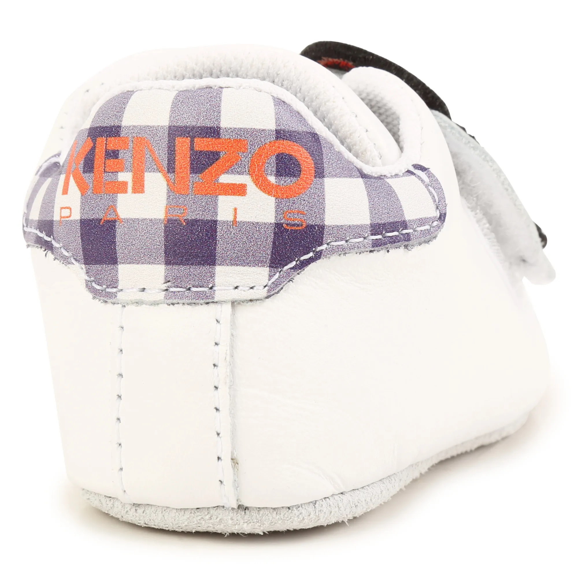 KENZO KIDS Patucos de cuero con velcro