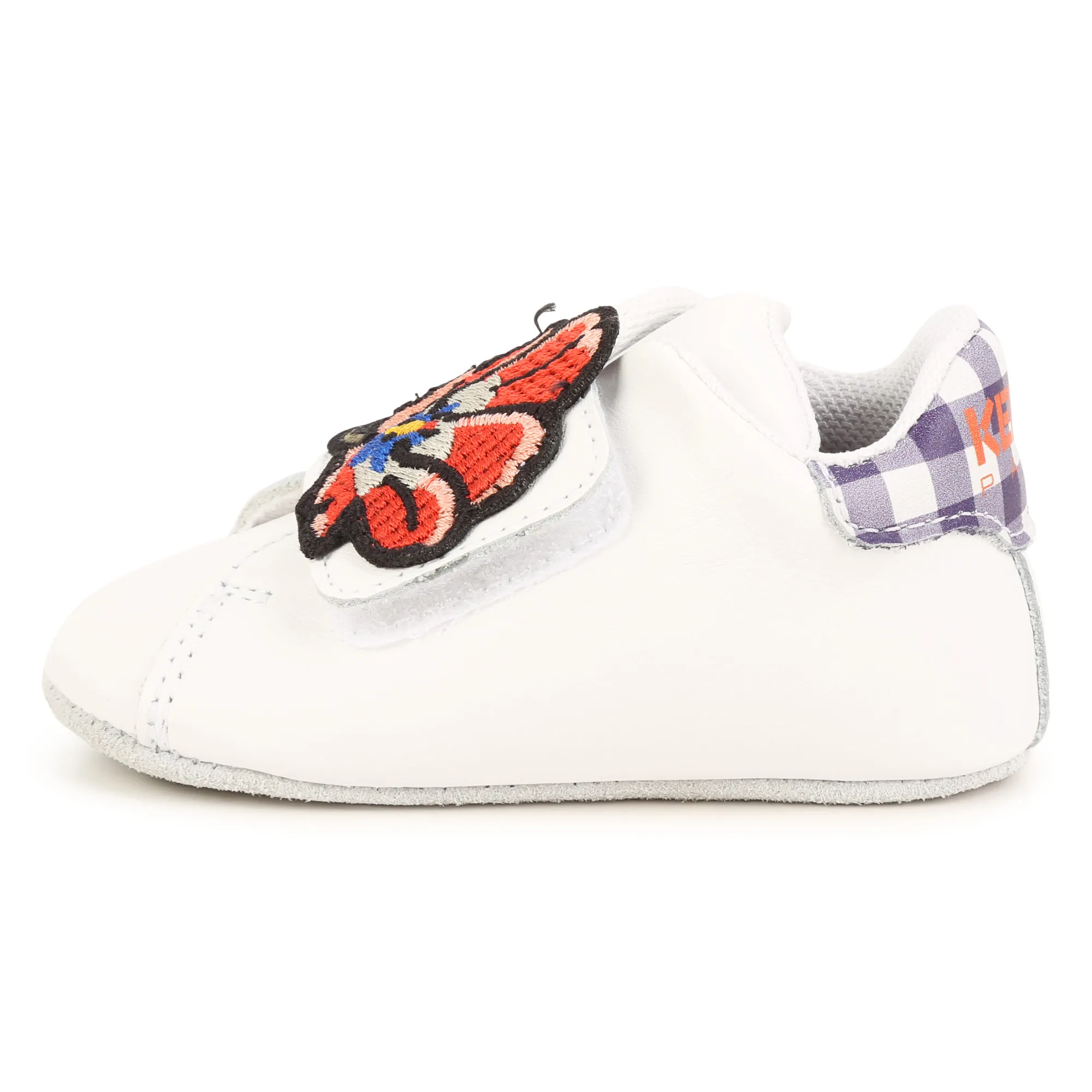 KENZO KIDS Patucos de cuero con velcro