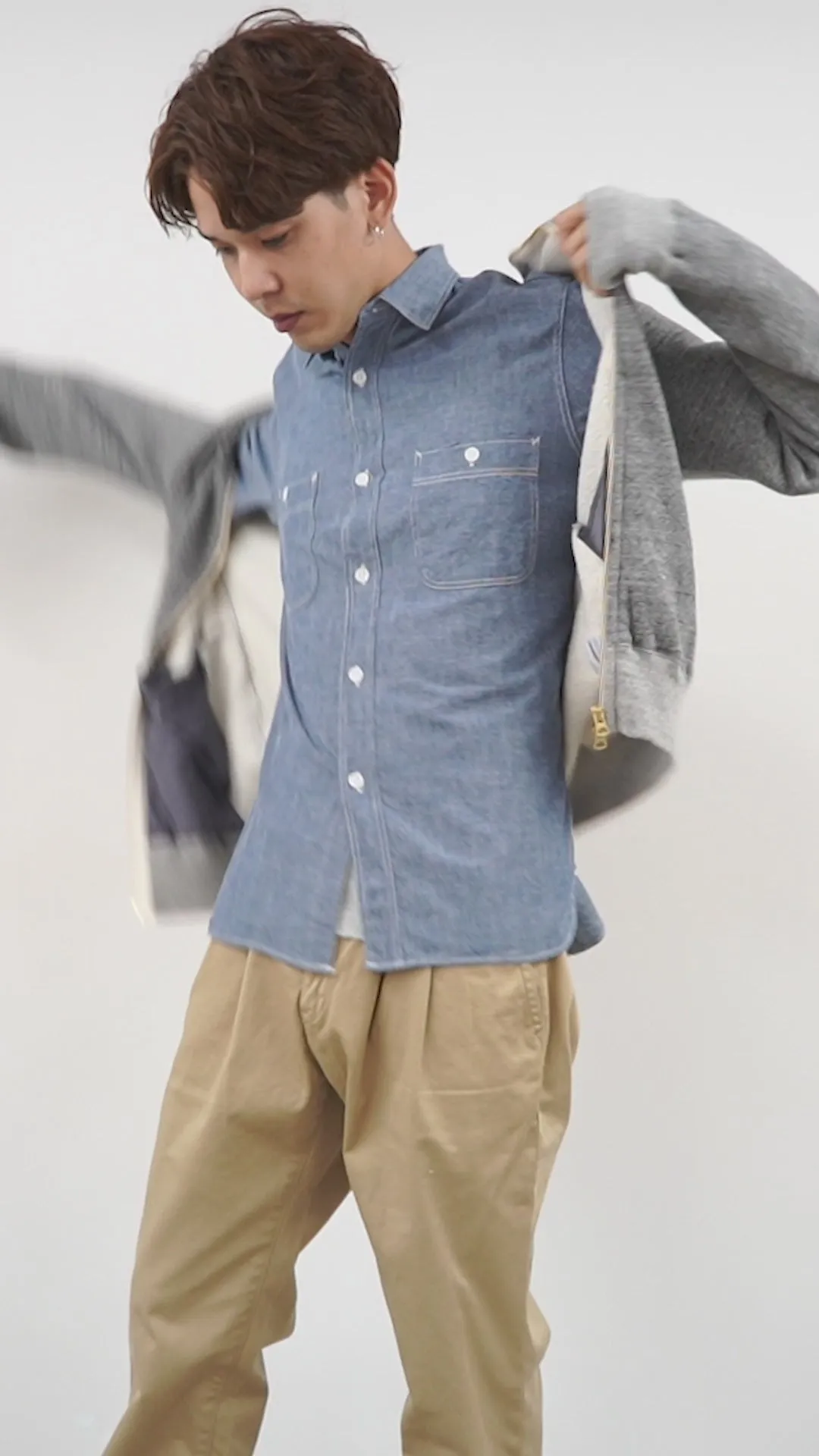 Kepani / Crew Neck Full Zip Sweet Chaqueta