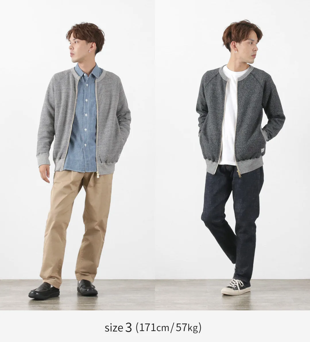 Kepani / Crew Neck Full Zip Sweet Chaqueta