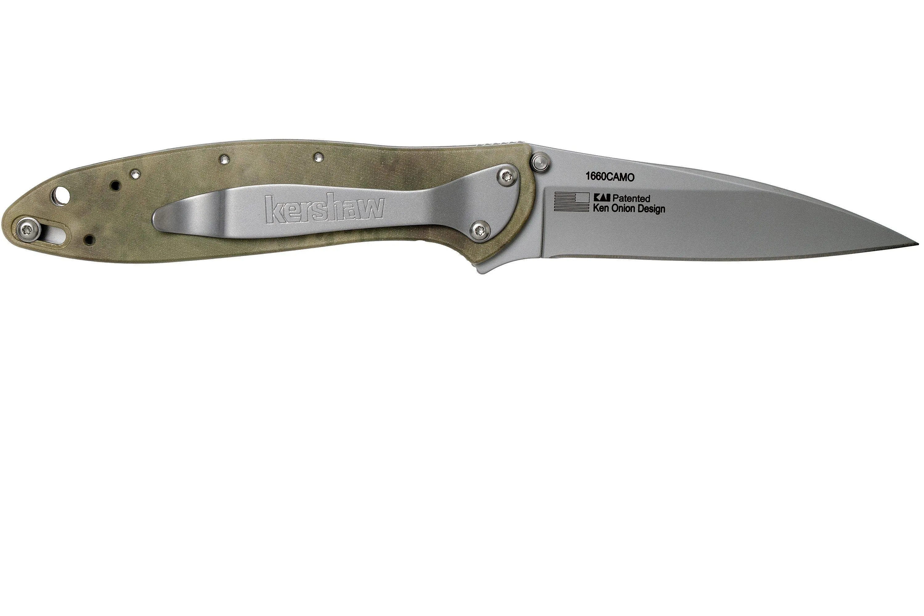 Kershaw Leek Camo 1660CAMO navaja, Ken Onion Design