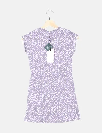 KIDS ONLY Vestido morado estampado floral