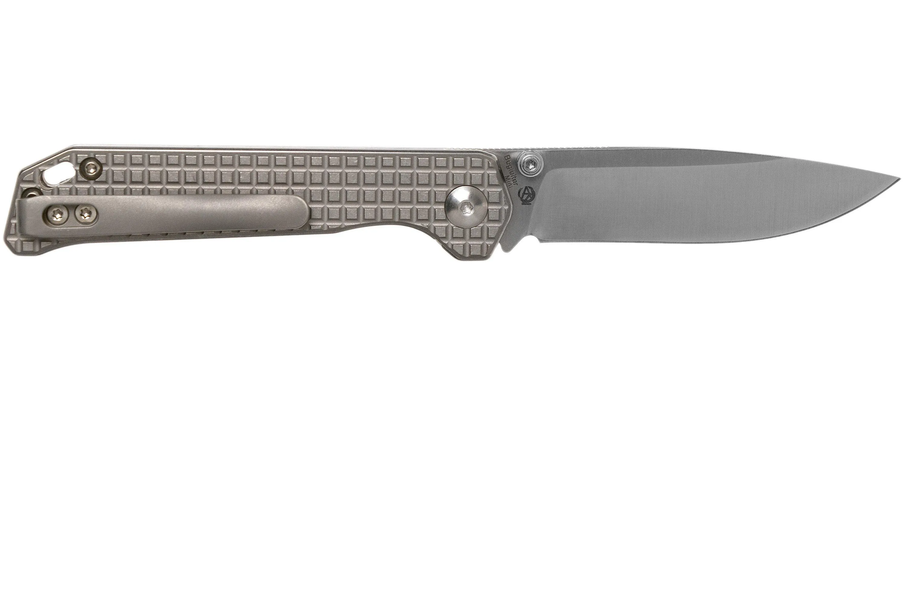 Kizer Begleiter Mini Droppoint KI3458RA2, M390, titanio, navaja, diseño Azo