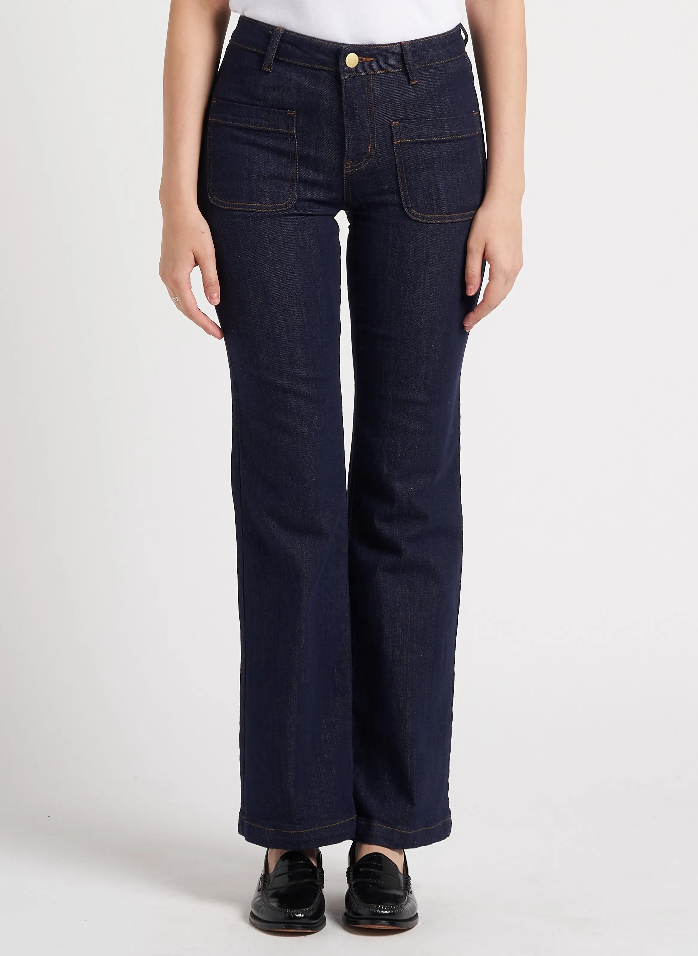 LA PETITE ETOILE SONNY  VAQUERO FLARE DE MEZCLA DE ALGODóN EN AZUL