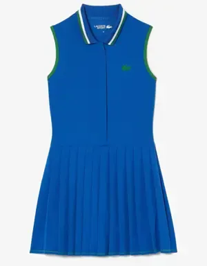 Lacoste Vestido de mujer Lacoste SPORT Tennis con estilo plisado y pantalón corto incorporado