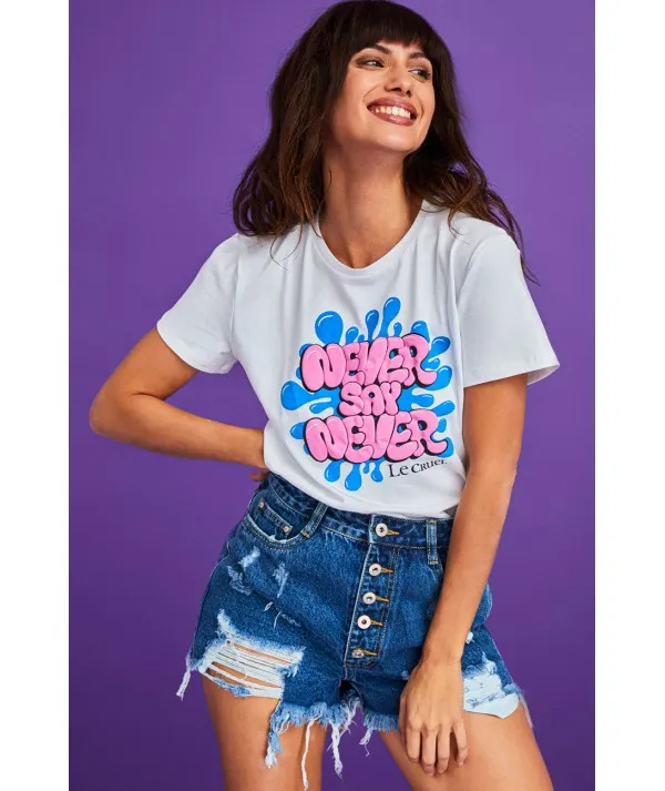 Le Cruel camiseta m/c never say never