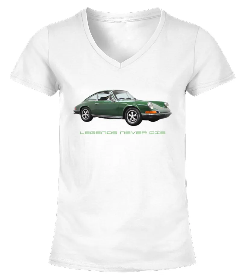 Legends Never Die Porsche 911 WT Camiseta cuello pico Mujer