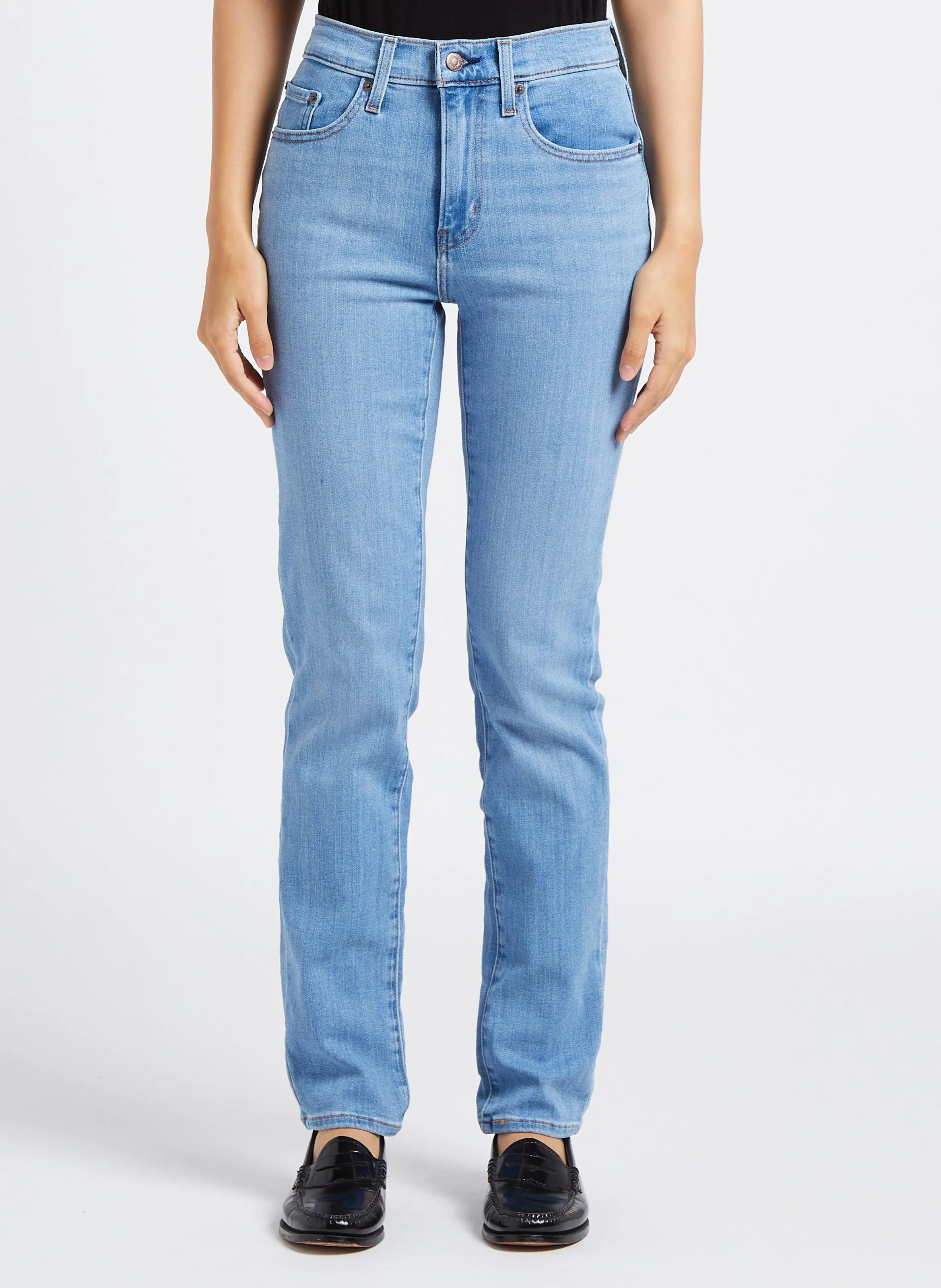 LEVI'S 724 HIGH RISE STRAIGHT  VAQUERO RECTO DESTEñIDO DE MEZCLA DE ALGODóN EN VAQUEROS DESTENIDOS