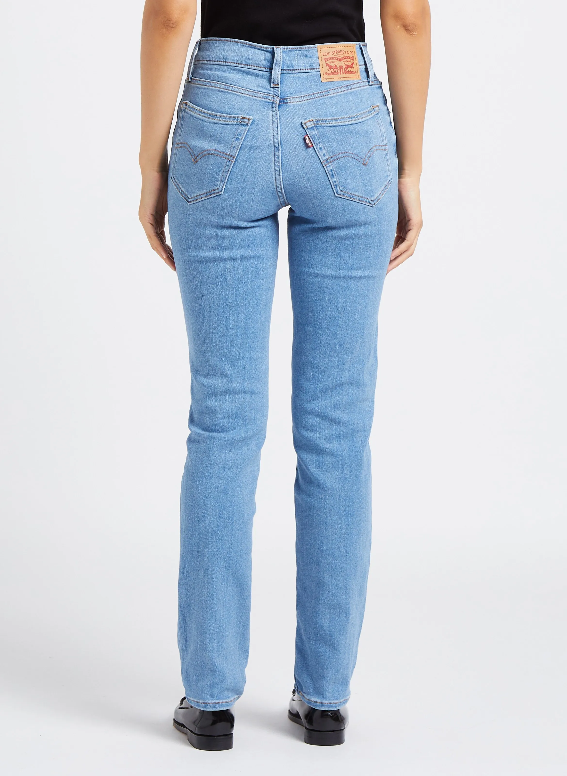 LEVI'S 724 HIGH RISE STRAIGHT  VAQUERO RECTO DESTEñIDO DE MEZCLA DE ALGODóN EN VAQUEROS DESTENIDOS