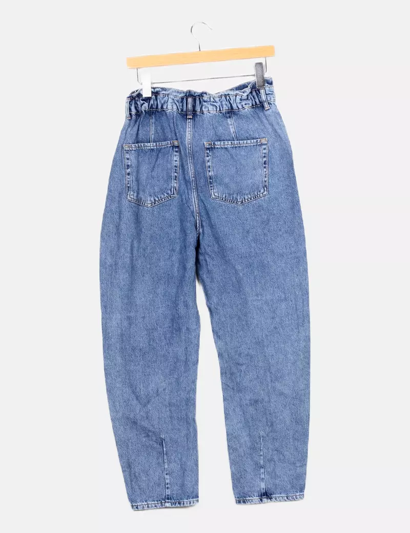 Mango Pantalón azul denim