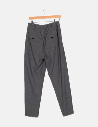 Mango Pantalón chino gris