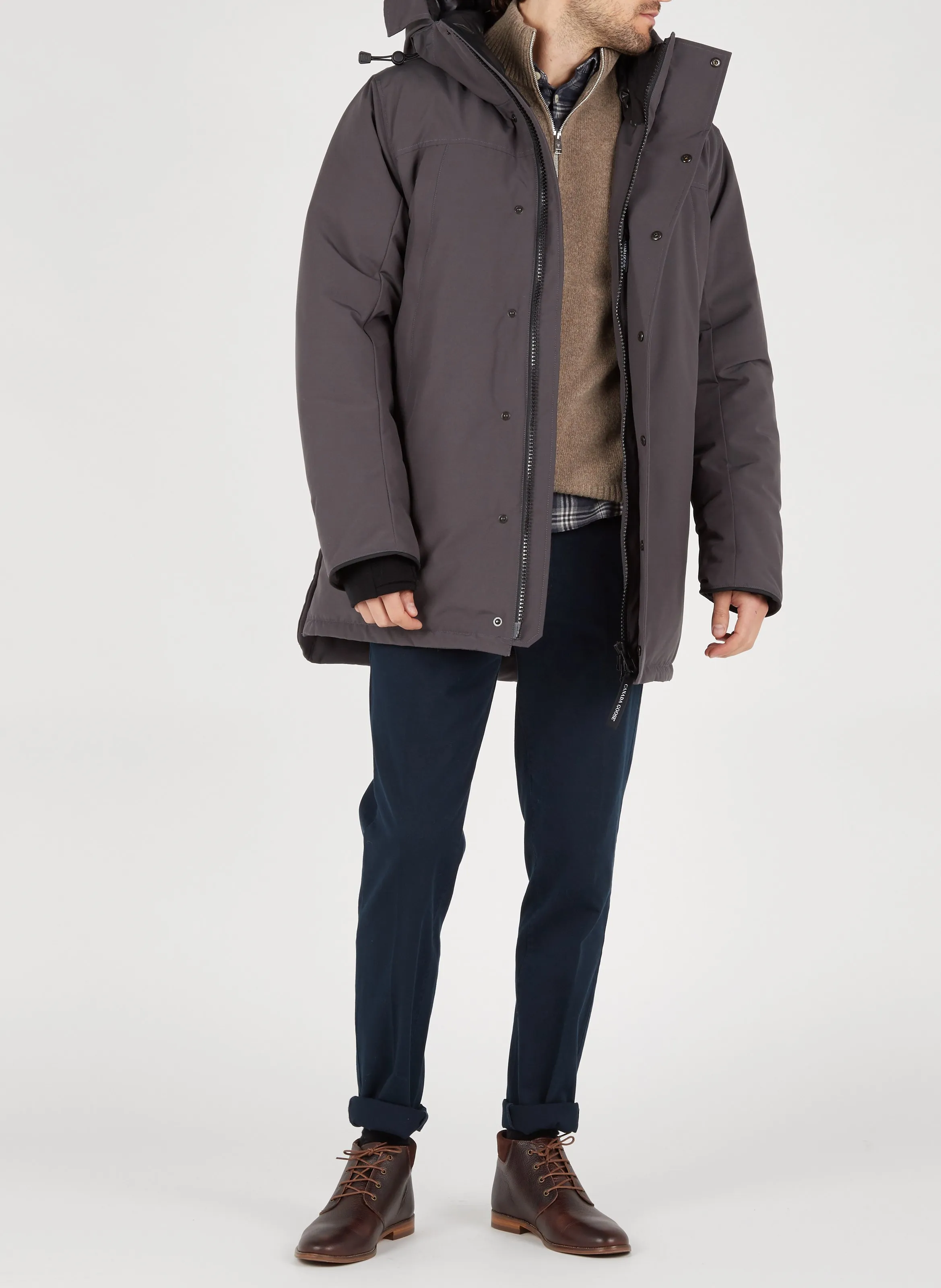 MARC O'POLO Pantalón chino slim fit de mezcla de algodón en azul