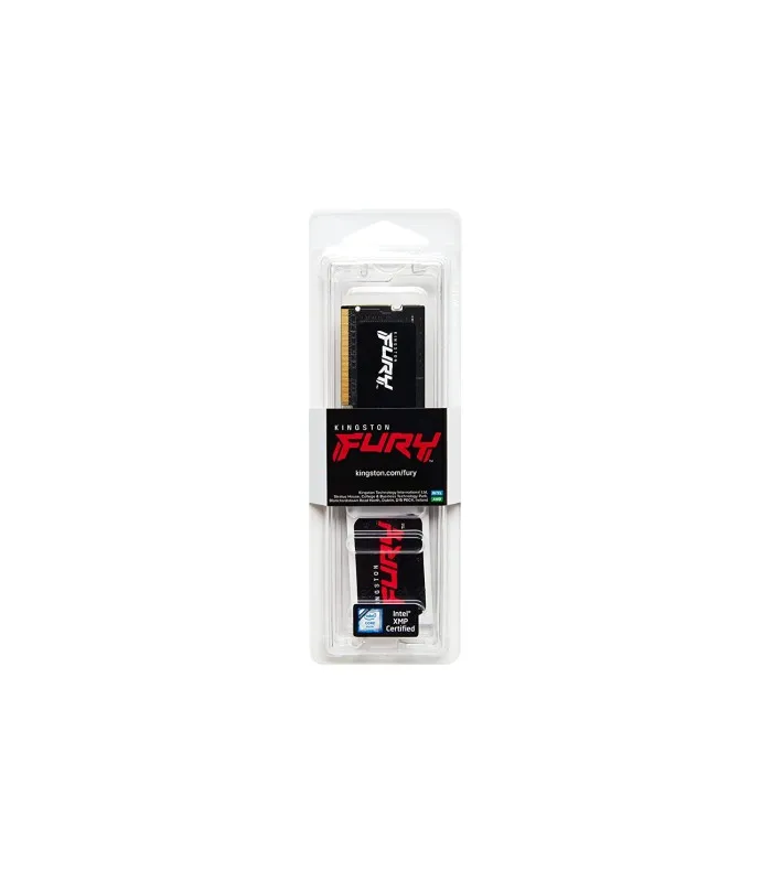 MEMORIA KINGSTON FURY IMPACT 16GB DDR5 4800MHZ SODIMM NONECC 1.1V CL40 262PIN BLACK/ KF548S38IB16