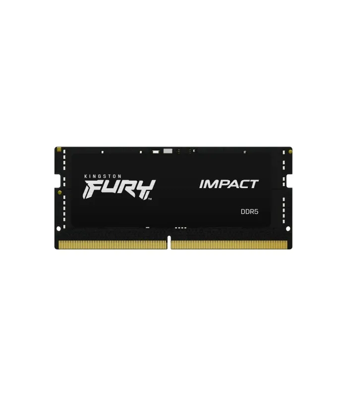 MEMORIA KINGSTON FURY IMPACT 16GB DDR5 4800MHZ SODIMM NONECC 1.1V CL40 262PIN BLACK/ KF548S38IB16